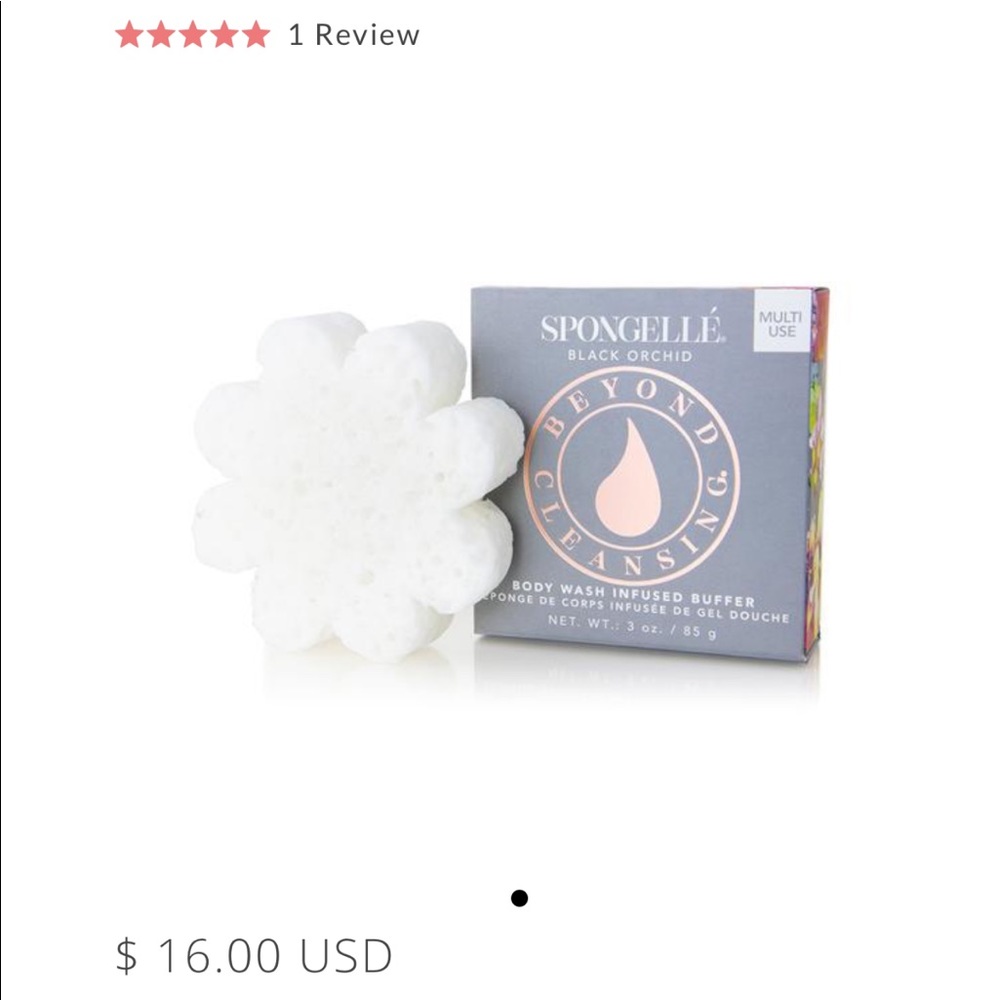 NEW Spongellé Black Orchid buffer